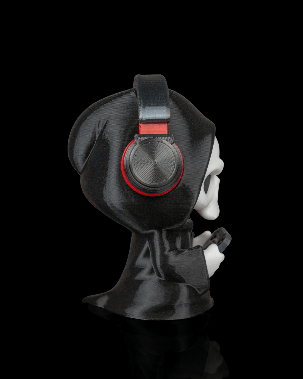 Press F - Gamer Grim Reaper Figurine (3D Printed, Multi Color or DIY)